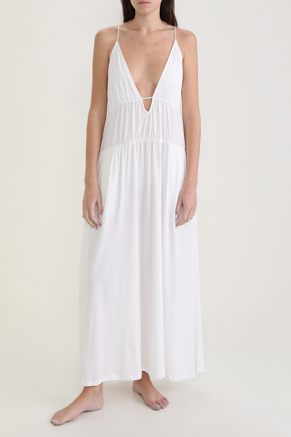 תמונת כל הלוק של שמלת מידי אלייה מכותנה